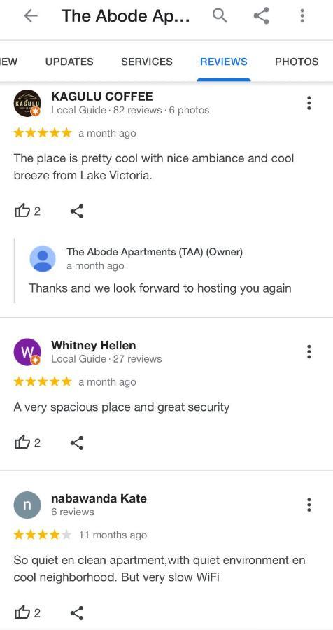 The Abode Apartments Lake View & Breakfast Suite Near Beach 엔테베 외부 사진